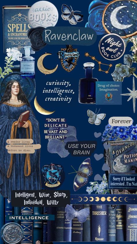 Ravenclaw Bedroom Aesthetic, Potterhead Wallpaper, Ravenclaw Room Ideas, Ravenclaw Room, Aesthetic Shuffles, Ravenclaw Aesthetic, Ravenclaw House, Harry Potter Illustration, Yer A Wizard Harry