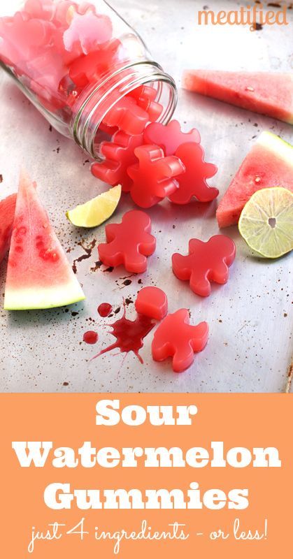 Sour Watermelon Homemade Gummies Watermelon Gummies Recipe, Watermelon Gummies, Homemade Gummies, Gummies Recipe, Paleo Snacks, Homemade Candies, Candy Recipes, Healthy Treats, Mojito