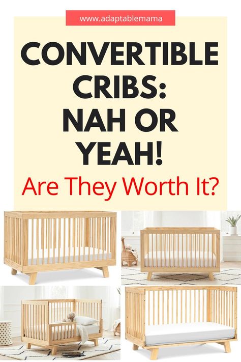 Will it really save you money and time in the long run, if you get a convertible crib? Or it's unnecessary and a traditional, standard crib will do you just fine? 

Find out the pros, cons, and more in getting a convertible crib, right here. Convertible Cribs, Cribs That Convert To Beds, Crib Bed, Best Convertible Cribs, Nestig Crib Nursery Ideas, Best Cribs For Baby, Baby Cribs Furniture, Baby Crib Ideas, Crib Blueprints