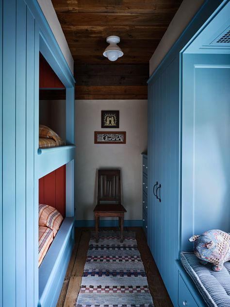 Lake House Aesthetic, Schoolhouse Lighting, School House Lighting, Wicker Pendant Light, Bunk Beds Built In, Built In Bunks, Cool Couches, Bunk Rooms, Barn Renovation