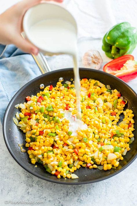 Cajun Corn Maque Choux Recipe, Corn Maque Choux Recipe, Maque Choux Recipe, Cajun Corn, Corn Side, Corn Recipes Side Dishes, Corn Side Dish, Corn Dishes, Corn Salad Recipes