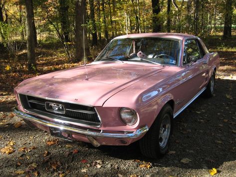 '67 dusk rose mustang Pink Mustang, Wallpaper Luxury, 1967 Mustang, Movie Cars, Old Vintage Cars, Pink Passion, Dream Vehicles, Auto Retro, Foose