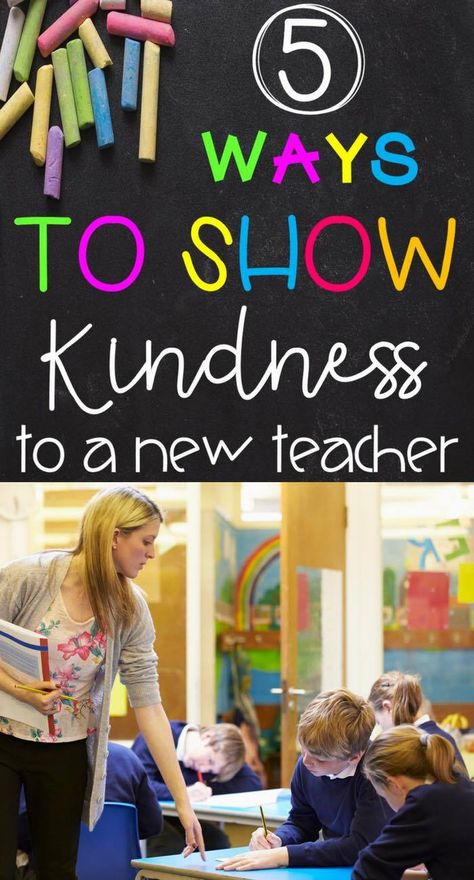 5 Ways to Show Kindness to the New Teacher: Tips to Help Welcome New Teachers in Your School! - Kreative in Life New Teacher Welcome Gift, Welcome New Teachers, Ways To Show Kindness, Organization Teacher, Sunshine Committee, Teacher Mentor, Show Kindness, Top Teacher, First Grade Lessons