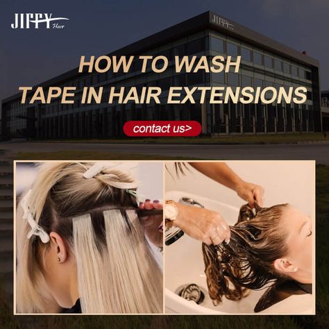 HOW TO WASH TAPE IN HAIR EXTENSIONS Tape In Hair Extensions Maintenance, Tape In Extensions Hairstyles, Wash Tape, Hair Extension Care, Wholesale Hair Extensions, Hair Extentions, Wholesale Hair, Tape In Extensions, Business Hairstyles