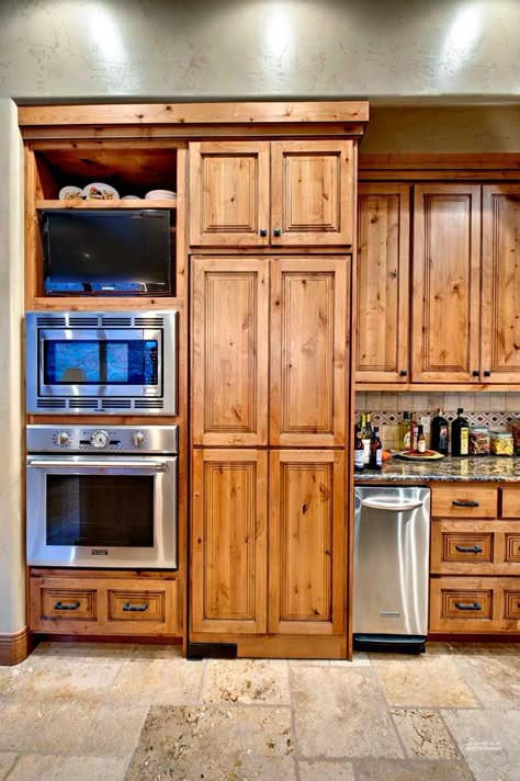 Cabinets - Knotty Alder Kitchen Hickory Kitchen Cabinets Tile Floor, Knotty Cabinets, Knotty Alder Kitchen Cabinets, Knotty Alder Kitchen, Alder Kitchen Cabinets, Alder Kitchen, Knotty Alder Cabinets, Long Cabinet, Hickory Kitchen