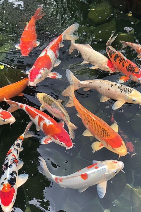 Fish Symbolism, Koi Painting, Koi Art, Koi Ponds, Koi Fish Pond, Flower Gift Ideas, Japanese Koi, Koi Carp, Wealth And Abundance