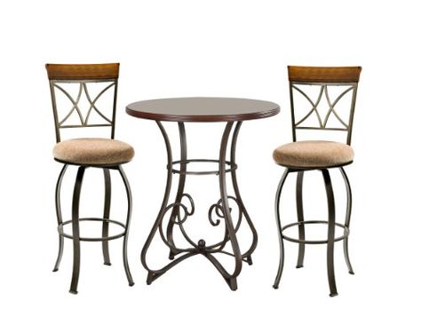 Powell 697-404M1 Hamilton Pub Set, 3-Piece Kitchen Table Sets, Tavern Table, Tall Bar, Pub Design, Pub Set, Pub Table Sets, Bar Table Sets, Patio Bar Set, Dinette Sets