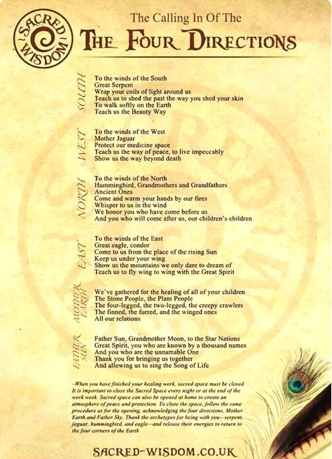 Native American Quotes Wisdom, Native American Knowledge, Native American Medicine Wheel, Native American Facts, Native American Beliefs, The Four Directions, American Indian Quotes, Smudging Prayer, Native American Prayers