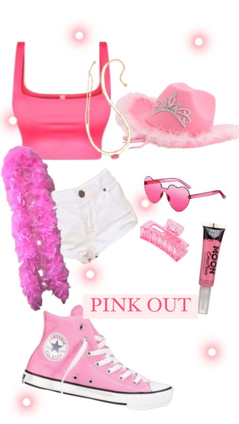 Pink Out Theme Football Game, Pink Football Game, Pink Out Football, Girls Football Outfit, Football Season Outfits, Lululemon Preppy, Lulu Outfits, Pink Ideas, Spirit Week Outfits