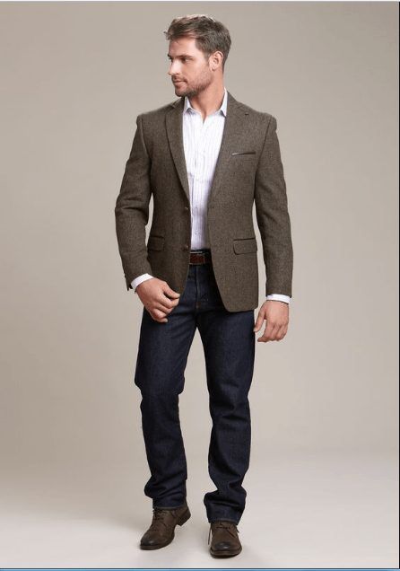 How To Wear a Sports Jacket With Jeans–25 Combinations for Men Mens Brown Sport Coat Outfit, Mens Sport Coat Outfit Jeans, Brown Sports Coat Men, Brown Sport Coat Outfits, Sports Jacket With Jeans, Sport Coat With Jeans, Mens Sport Coat Outfit, Sport Coat And Jeans, Sports Coat And Jeans