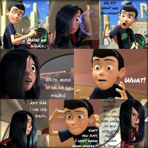 Violet and Wilbur trouble in the skies Wilbur Robinson, Violet Parr, Meet The Robinson, Hiro Big Hero 6, Pocket Princess, Disney Ships, Disney Crossover, Disney Crossovers, College Graduate