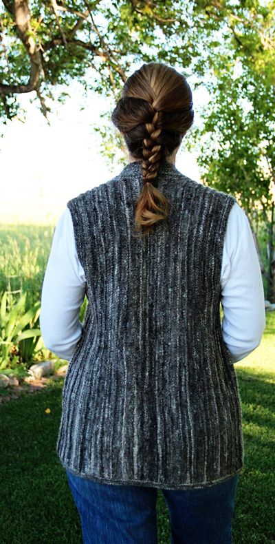 Vertical Knitting Patterns, Kimono Cardigan Pattern, Knit Vest Pattern Women, Long Knit Vest, Knit Vest Pattern Free, Vest Pattern Free, Garter Stitch Knitting, Knit Vest Pattern, Knitting Magazine