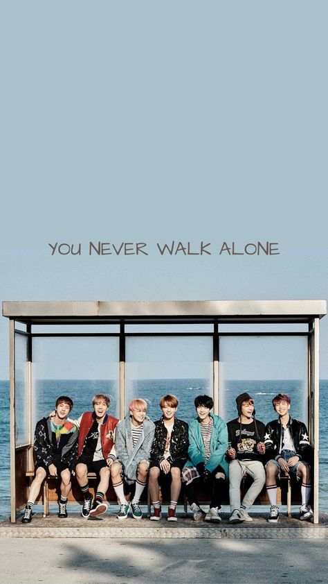 You Never Walk Alone, Bts Never Walk Alone, Bts You Never Walk Alone, Bts Aesthetics, Bts Polaroid, Bts Images, Bts Group Picture, Pop Games, Walk Alone