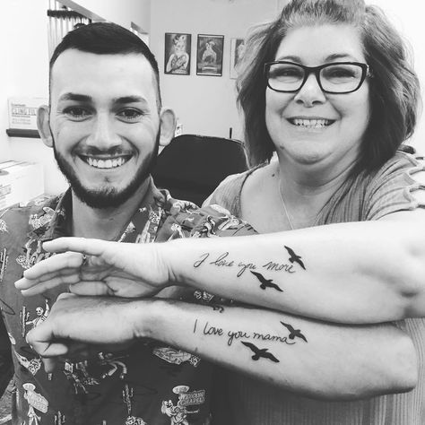 Meaningful Mother And Son Tattoos, Tattoo Idea For Mother And Son, Step Mom Son Tattoo, Mom Ans Son Tattoo, Mother Son Viking Tattoo, Mother Son Small Tattoo Ideas, Mother And Son Disney Tattoos, Mum And Son Matching Tattoo, Tattoo For Moms With Sons