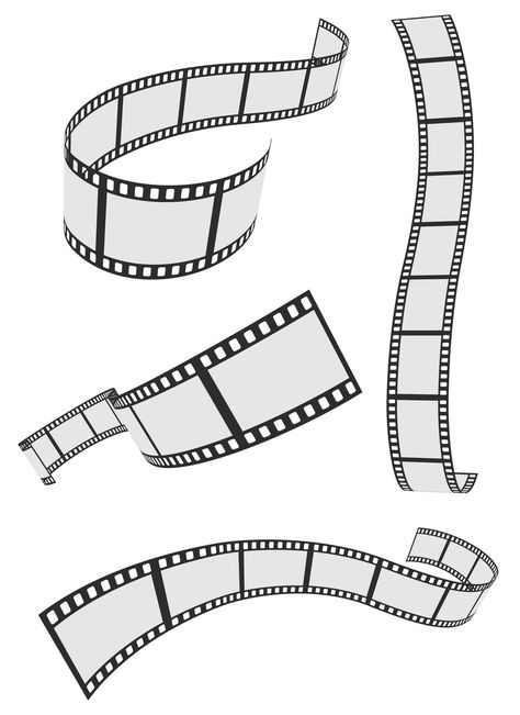 Film Strip 4 Roll Set Vector [EPS File] Vector EPS Free Download ... Deco Cinema, Roll Of Film, Jean Renoir, Cinema Projector, Film Projector, Film Tape, Film Paper, Camera Tattoo, Film Icon