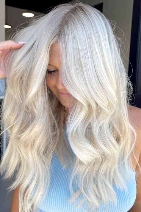 Balayage Hair Ash Blonde, Blonde Highlights Platinum, Highlights Platinum Blonde, Highlights Platinum, Hair Ash Blonde, Cool Blonde Highlights, Cute Blonde Hair, Balayage Hair Ash, Blonde Balayage Hair