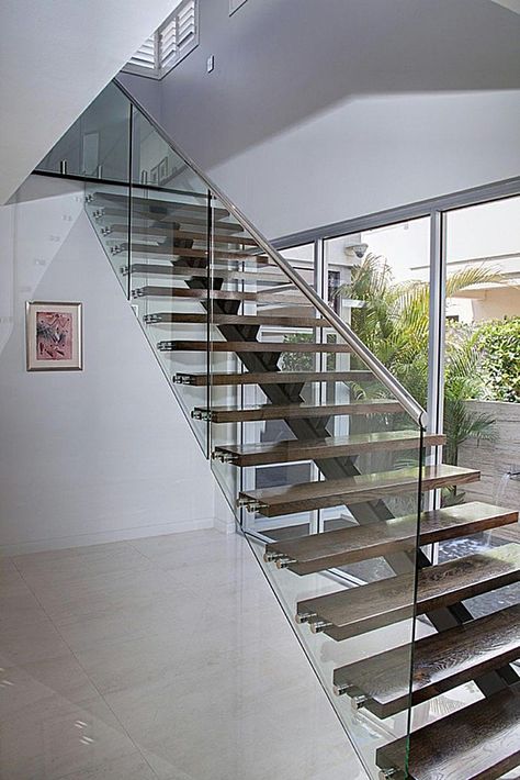 Free Standing Staircase JAMAR | GUSH R-GLE-V1 Glass Stairs Design, Staircase Glass, Glass Staircase Railing, Steel Railing Design, Concrete Staircase, Staircase Railing Design, Building Stairs, Glass Stairs, China Collection