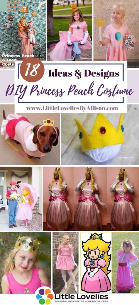 Best-DIY-Princess-Peach-Costume Diy Princess Peach Costume, Princess Peach Costume Diy, Quick Halloween Costumes Last Minute, Quick Halloween Costumes Last Minute Men, Princess Peach Halloween Costume, Princess Peach Halloween, Halloween Costumes Last Minute, Costumes Last Minute, Halloween Costumes Men