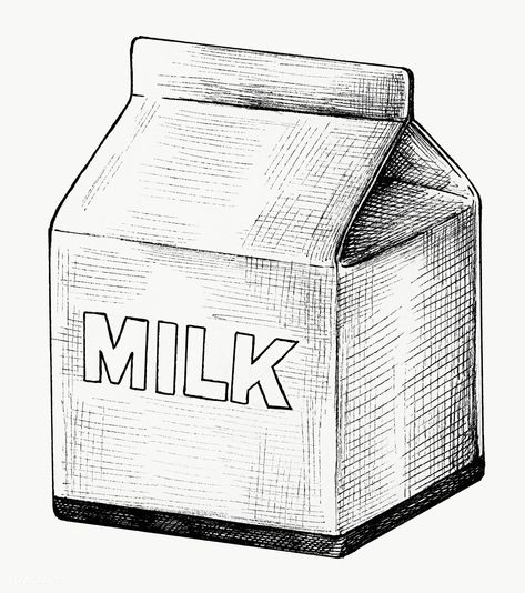 Carton Of Milk, Milk Drawing, Draw Objects, Hatch Drawing, Nature Drawings, Soulful Quotes, Bottle Drawing, Moonlight Photography, Object Drawing