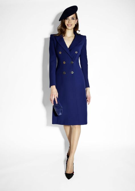 Catherine Walker Coat Dress, Ladylike Outfits, Grace Rose, Noble Lady, Catherine Walker, Gown Suit, Sophisticated Outfits, Royal Outfits, Uniform Fashion