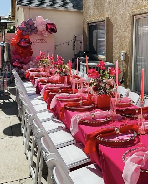 Celebrate your besties in style with these 34 Insanely Cute Galentine’s Party Ideas That You’ll Love! 💖✨ Whether you’re planning a cozy night in or a chic soirée, these ideas will bring all the love and laughter. Think DIY heart-shaped charcuterie boards, pink cocktails and mocktails, and fun photo backdrops with balloons and streamers. Set up a self-care station with face masks or host a rom-com movie marathon. Don’t forget themed desserts like cupcakes with empowering quotes or Galentine’s co Galentines Party Activity Ideas, Galentines Dinner Table, Spring Fling Party Ideas For Adults, Galentines Party Decor Theme, Galantines Ideas Activities, Galentines Bachelorette Party, Galentines Bridal Shower Ideas, Galentines Bachelorette, Backdrops With Balloons