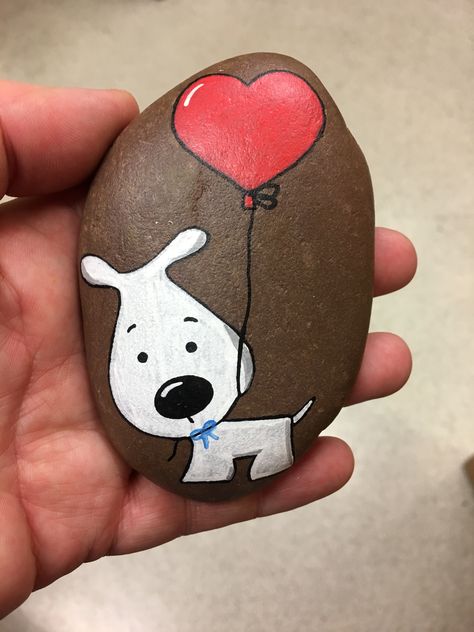 Puppy Painted Rocks, Painted Rocks Dogs Easy, Rock Painting Dogs Easy, Dogs Painted On Rocks, Dog Rocks Painting, Painted Dog Rocks, Dog Painted Rocks Ideas, Dog Painted Rocks, Painted Rocks Diy Easy