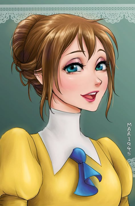 Giselle - Enchanted by Mari945 on DeviantArt Disney Jane, Princess Anime, Princesas Disney Anime, Disney Princess Anime, Anime Disney, Animation Disney, Disney Version, Art Puzzle, Kawaii Disney