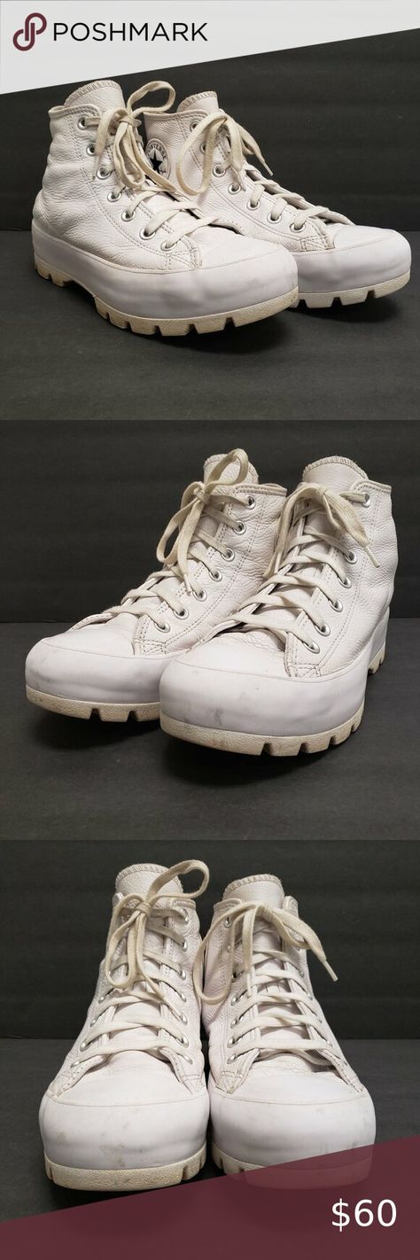 Converse Women Chuck Taylor All Star High Lugged High Tops Size 8 White Chunky 90s Alternative, Converse Women, Streetwear 90s, Womens Converse, Chuck Taylor All Star, Style Profile, Converse Shoes, Chuck Taylor, Chuck Taylors