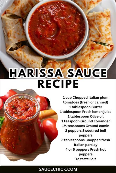 Harissa Sauce recipe African Pepper Sauce Recipe, Homemade Harissa, Harissa Recipe, Harissa Sauce, American Test Kitchen, Harissa Recipes, Pepper Sauce Recipe, Hot Sauce Recipes, Condiment Recipes