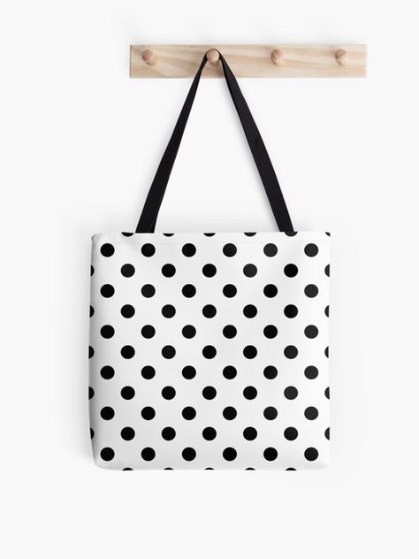 Black Spots on White Background, Inverse White and Black Polka Dots Pattern Design All Over Print Tote Bags Polka Dot Tote Bag, Design Bags, Dots Pattern, Print Tote, Surface Pattern Design, Surface Pattern, White Polka Dot, Bag Sale, Tote Bags