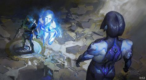 Master Chief And Cortana, Cortana Halo, Artstation Concept Art, 343 Industries, Halo Armor, Infinite Art, Halo Game, Halo Infinite, Halo Collection