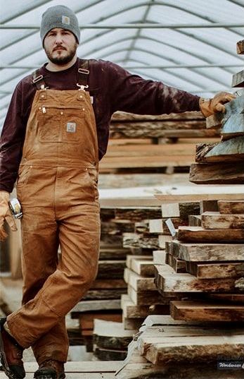 Work Wear Men Workwear Style, Carhartt Overalls Mens, Workwear Fashion Men, Men's Workwear Fashion, Men's Workwear, Insulated Coveralls, Farmer Outfit, Men Workwear, Work Overalls