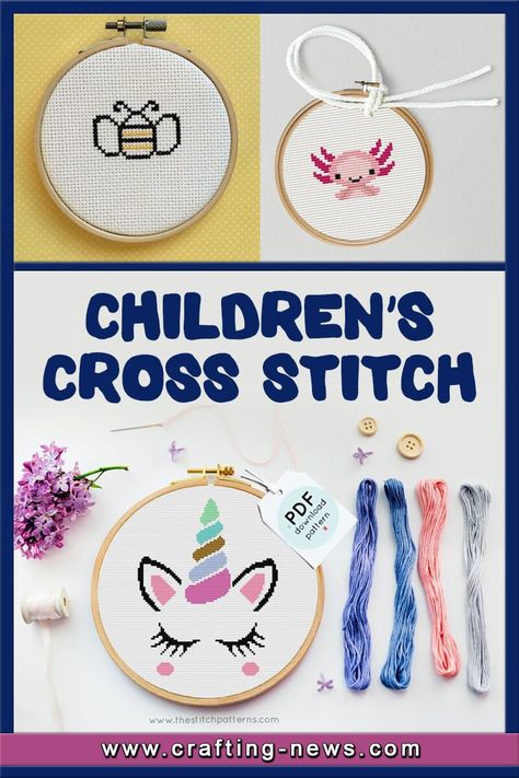 Free Easy Cross Stitch Patterns For Beginners, Learn To Cross Stitch, Free Beginner Cross Stitch Patterns, Things To Do With Cross Stitch, Cross Stitch Kids, Cross Stitch Beginner Pattern, Easy Cross Stitch Patterns Free Simple, Cross Stiching Ideas Easy, Beginner Cross Stitch Patterns