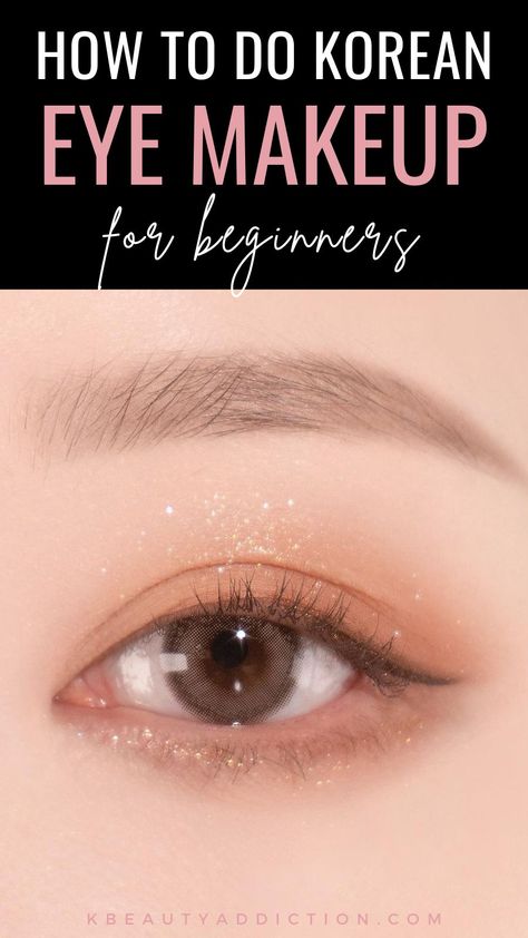 Simple Natural Eye Makeup For Beginners, Etude House Bakehouse Looks, Eye Makeup Simple Korean, Korean Light Makeup Natural, Simple Eye Makeup Asian, Eyeliner Styles Simple Korean, Korean Light Makeup Tutorial, Make Up Ideas Natural Korean, K Beauty Makeup Natural Looks