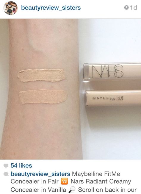 nars rcc in vanilla and maybelline fit me in 15 fair Maybe Line Fit Me Concealer, Maybelline Fitme Concealer, Maybelline Fit Me Concealer 15 Fair, Fit Me Powder Maybelline, Maybelline Fit Me Foundation 355 Coconut, Maybelline Fitme, Maybelline Fit Me Concealer, Nars Radiant Creamy Concealer, Creamy Concealer