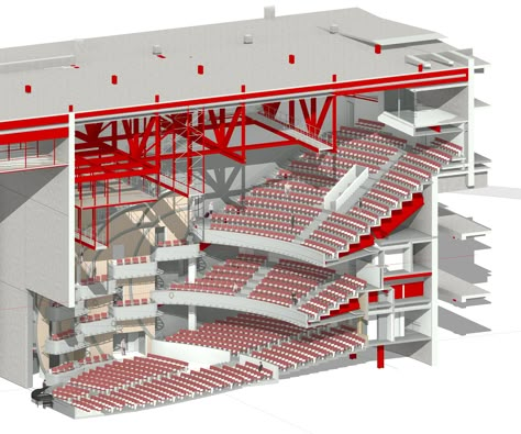 Convention And Exhibition Center, Auditorium Architecture, Dhirubhai Ambani, Church Building Design, Auditorium Design, Theatre Building, Theater Seats, Theater Architecture, Stadium Architecture