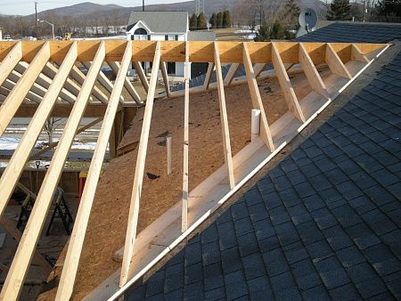 Reverse Gable Front Porch, Extended Roof Over Patio, Roof Lines Addition, Gable Porch, Gable Roof Porch, Roof Addition, House Framing, Roof Patio, Porch Addition