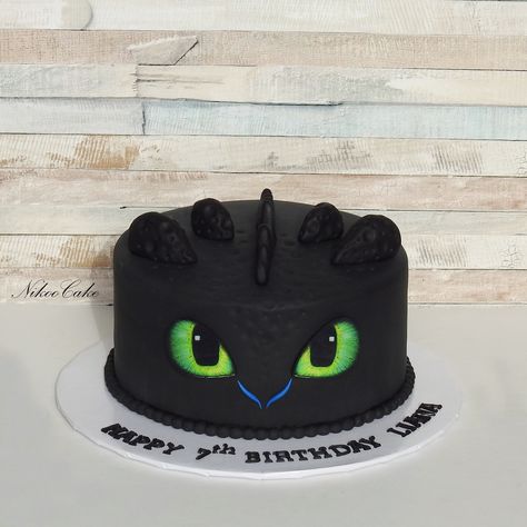 Toothless Dragon Birthday Cake . . . . . . . . . . . #toothlessthedragon #toothlessdragon #toothlessdragoncake #toothless #customcake #customcakes #nikoocake #نیکوکیک Toothless Cake, Cake Dragon, Dragon Birthday Invitations, Dragon Themed Birthday Party, Dragon Birthday Cakes, Dragon Cakes, Dragon Birthday Parties, Dragon Cake, Toothless Dragon