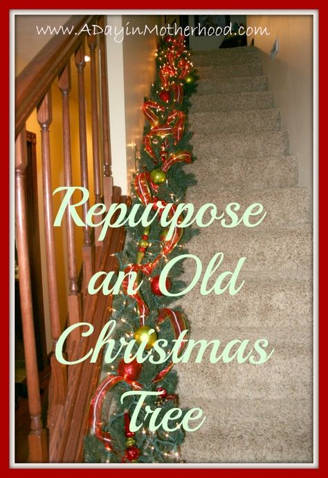 Repurpose an Old Artificial Christmas Tree!! Fake Xmas Tree, Artifical Christmas Tree, Old Christmas Tree, Fake Christmas Tree, Recycled Christmas Tree, Fake Christmas Trees, Faux Christmas Trees, Christmas Tree Branches, Old Christmas