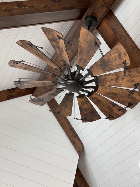 Farmhouse Fans Ceilings Rustic, Large Farmhouse Ceiling Fan, Wagon Wheel Ceiling Fan, Barndominium Ceiling Fans, Large Rustic Ceiling Fan, Farmhouse Fan Ceilings, Modern Farmhouse Living Room Ceiling Fan, Western Ceiling Fan, Big Ceiling Fan Living Room