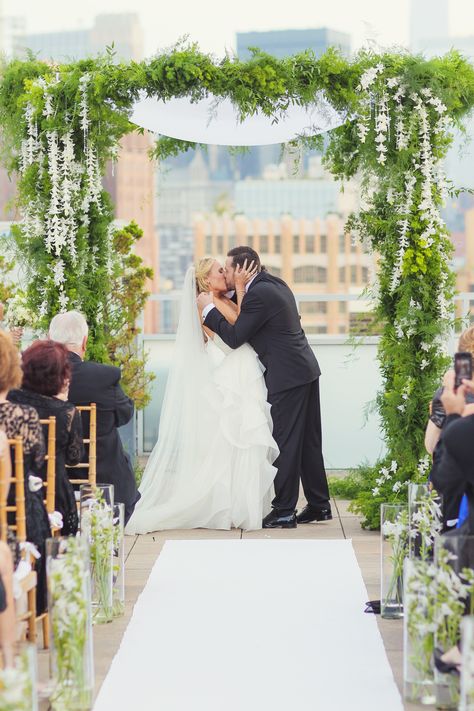 Green and White Chuppah With Orchids Green Chuppah, White Chuppah, Wedding Ceremony Programs Template, Rooftop Wedding, Green Wedding Invitations, Amazing Weddings, Ceremony Decor, Luxury Wedding Invitations, Mod Wedding