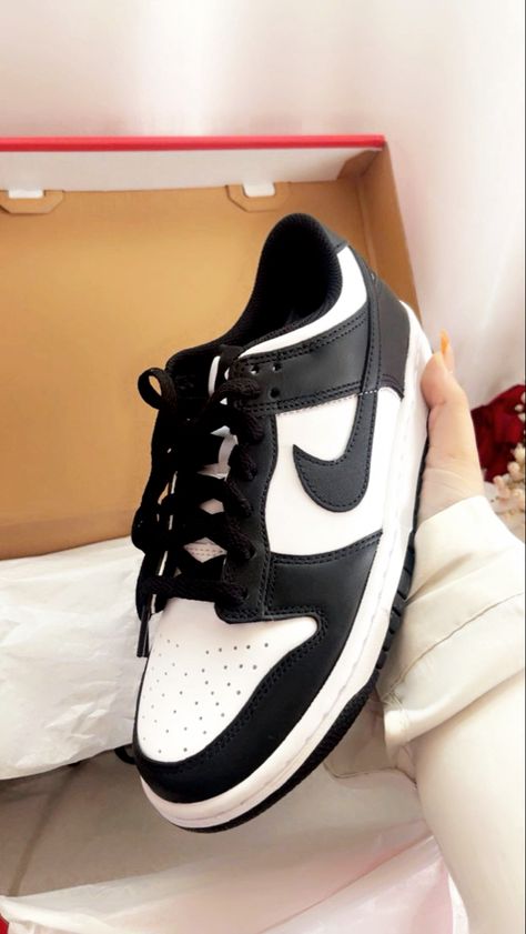 dunks , nike ,nike dunks , panda dunks, panda nike dunks Nike Shoes Panda Dunks, Low Dunks Black And White, Nike Dunk Low Ivory Black, Nike Dunk Low Retro White Black, Nike Dunk Low Retro White Black Panda, Dream Shoes, Black Nikes, Nike, Black And White