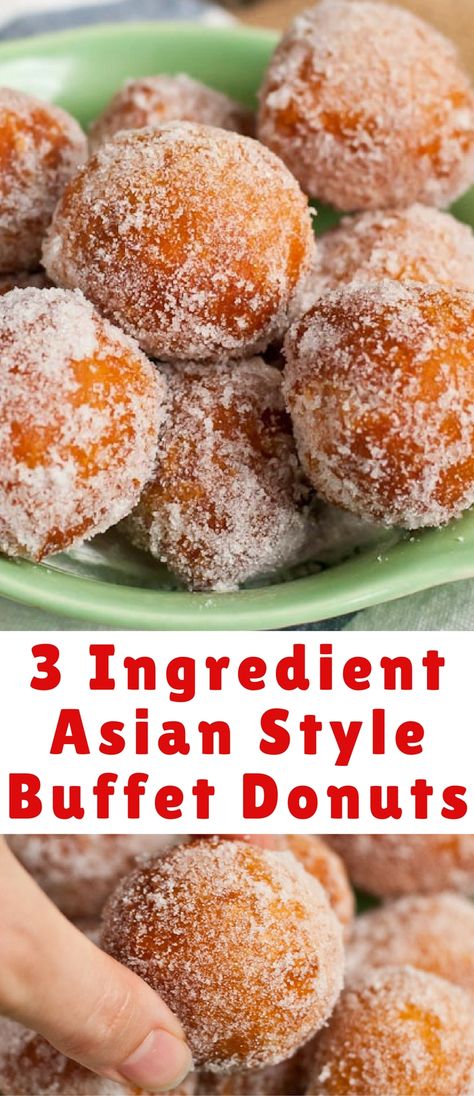 Asian Buffet, Chinese Donuts, Homemade Chinese Food, Chinese Chicken Recipes, Buffet Style, Best Chinese Food, Chinese Cooking Recipes, Chinese Dessert, Easy Chinese Recipes