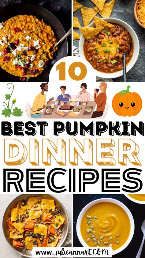 Best Pumpkin Dinner Recipes Pumkin Ideas Dinner, Pumpkin Recipes Savory, Pumpkin Dinner Recipes, Dinner Recipes For Fall, Pumpkin Casserole, Pumpkin Dinner, Pumpkin Recipes Dinner, Roast Pumpkin Soup, Pumpkin Ravioli