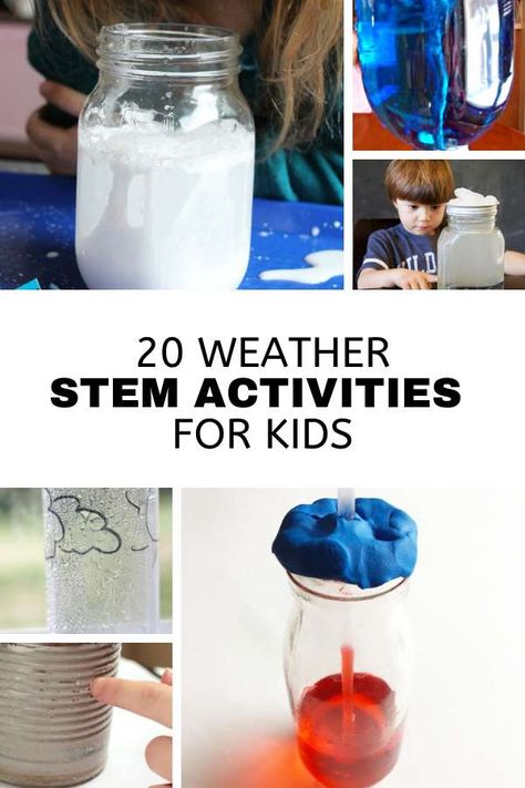 20 Weather STEM Activities for Kids Weather Stem Activities, Lego Stem Challenge, Spring Science Experiments, Weather Experiments, Weather Activities For Kids, Kids Stem Activities, Spring Science, Stem Activities For Kids, Weather Crafts