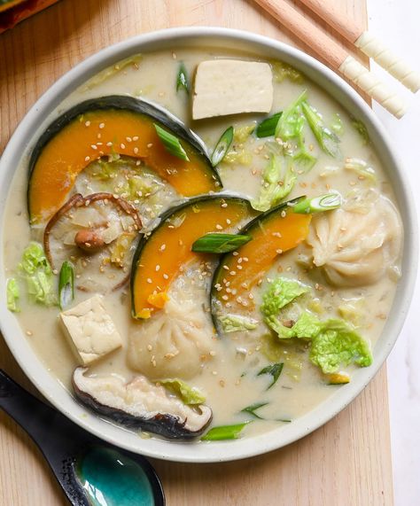 Vegetable Miso Stew | Nourish Deliciously Kosher Rules, Miso Recipes, Stew Soup, Soup Dumplings, Kabocha Squash, Savoy Cabbage, Shiitake Mushrooms, Japanese Recipes, Vegetable Stew