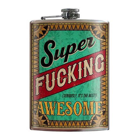 Vintage Flask, Liquor Flask, Engraving Fonts, Vinyl Labels, Hip Flask, Delivery Gifts, High Gloss Finish, American Art, High Gloss