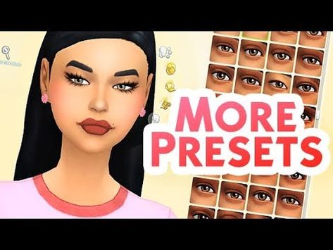 body and face presets Sims 4 More Presets Mod, Sims 4 More Presets, Hight Sliders Sims 4, Sims 4 No Ea Lashes Mod, Sims 4 Cas Presets, Sims Eye Preset, Face Presets Sims 4, Sims 4 Eye Presets, Ts4 Presets