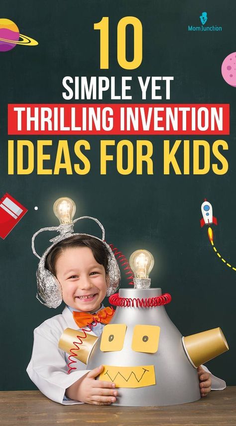 Thomas Alva Edison said, “The greatest invention in the world is the mind of a child.” Childhood is the peak of imagination. If your child is a master of DIY projects or is just learning to simplify complex tools, it reflects their interest in innovation and creativity. Elementary School Invention Projects, School Innovation Ideas, Student Inventions Projects, Kid Inventors Day Activities, Preschool Inventions Theme, Famous Inventors Project, 3rd Grade Invention Project Ideas, New Innovation Ideas, Time Projects For Kids