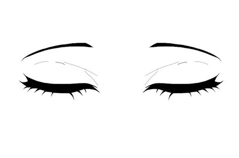 Anime Eyes Closed Reference, Closed Anime Eyes Drawing, Round Anime Eyes, Kny Eyes Base, Kny Mouth, Closed Anime Eyes, Kny Oc Eyes, Anime Closed Eyes, Kny Eyes